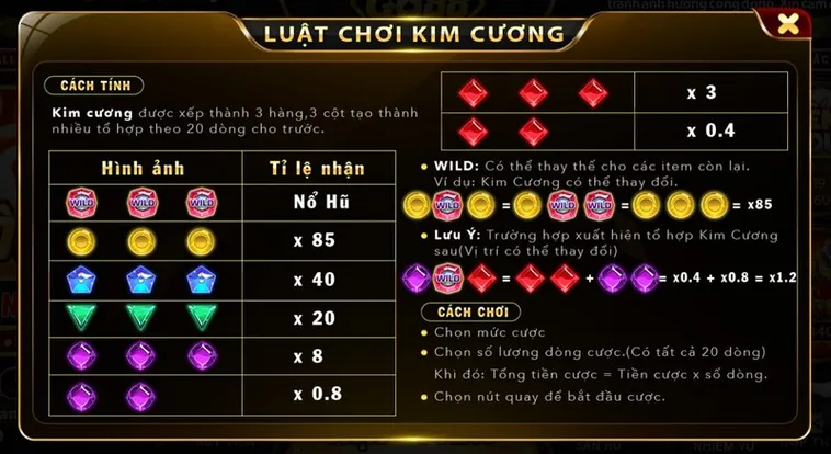 Trò Chơi Nổ Hũ Kim Cương Tại K9Win Hấp Dẫn Không Thể Bỏ Qua 2 Trò Chơi Nổ Hũ Kim Cương Tại K9Win Hấp Dẫn Không Thể Bỏ Qua